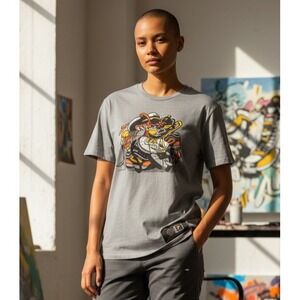 Fila Women's Graphic Sneaker Print Tee | Gray | Size L